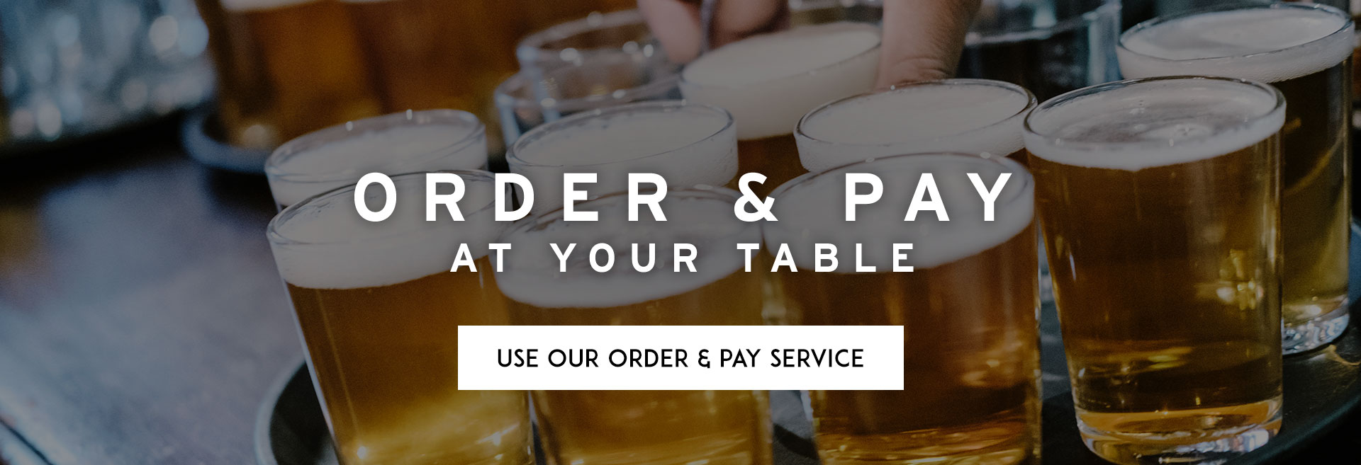 Order at table at The Garden Gate hero