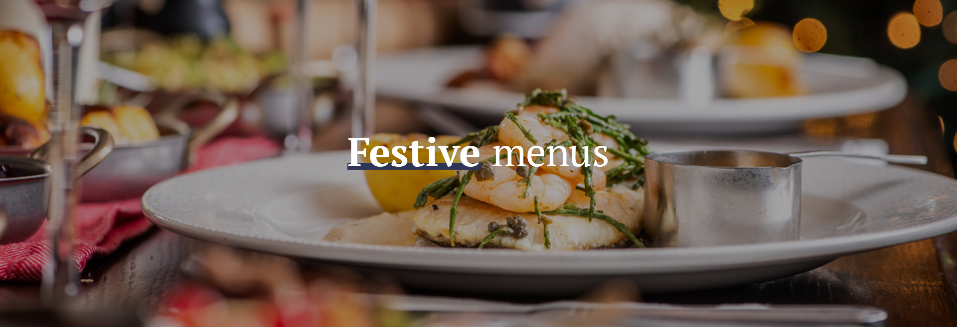 Festive Christmas Menu at The Garden Gate 
