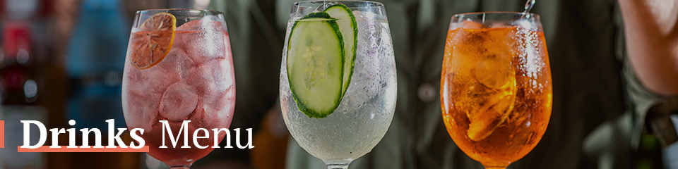 Drinks Menu at The Garden Gate
